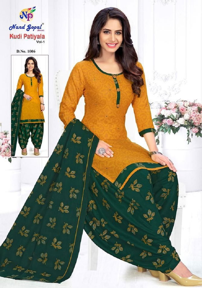 Nand Gopal Kudi Patiyala Vol 1 Printed Cotton Dress Material
